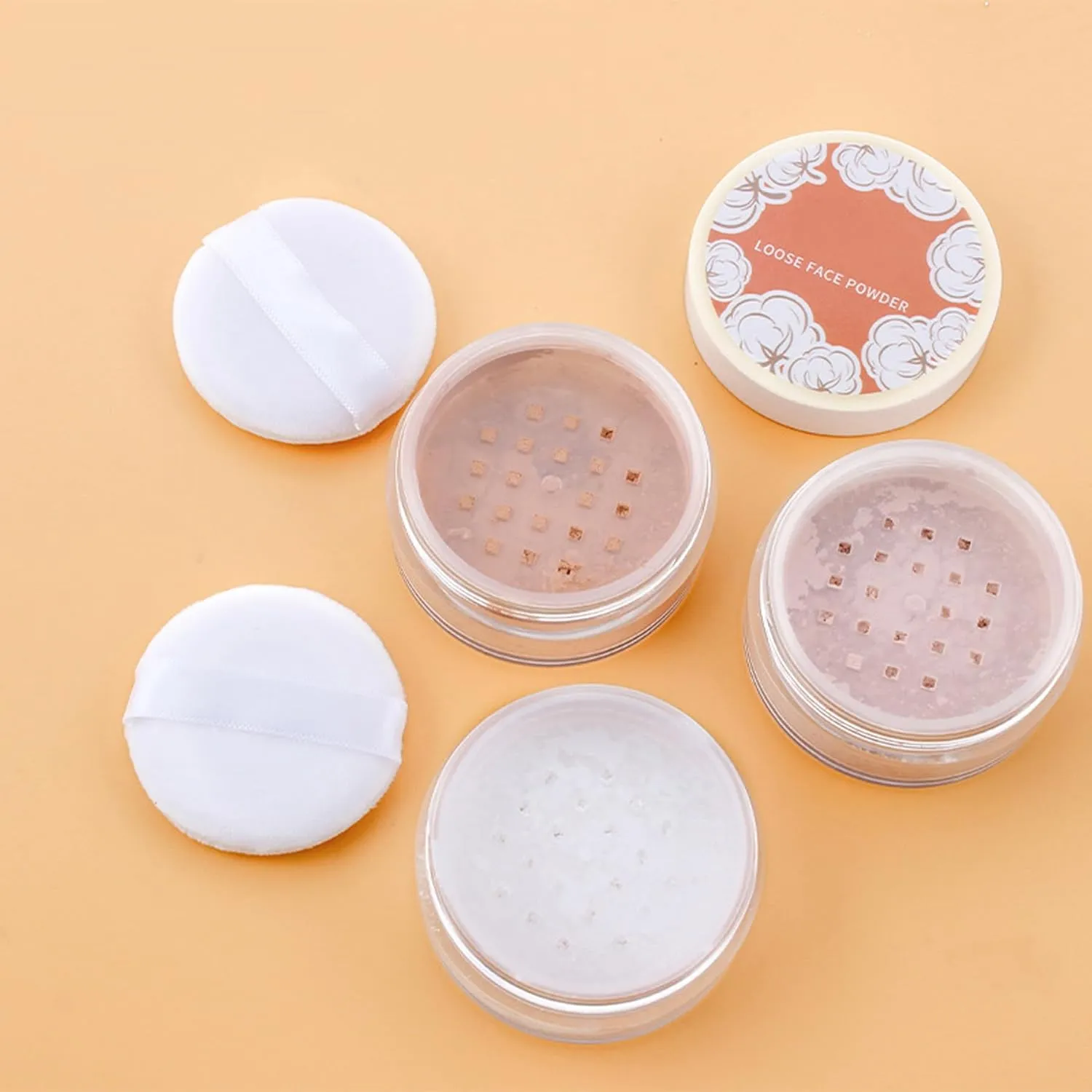 Setting Powder Bulk Powder Matte Long Lasting Setting Powder Waterproof And Sweatproof Non-Removal Setting Powder Loose Powder (01, One Size)