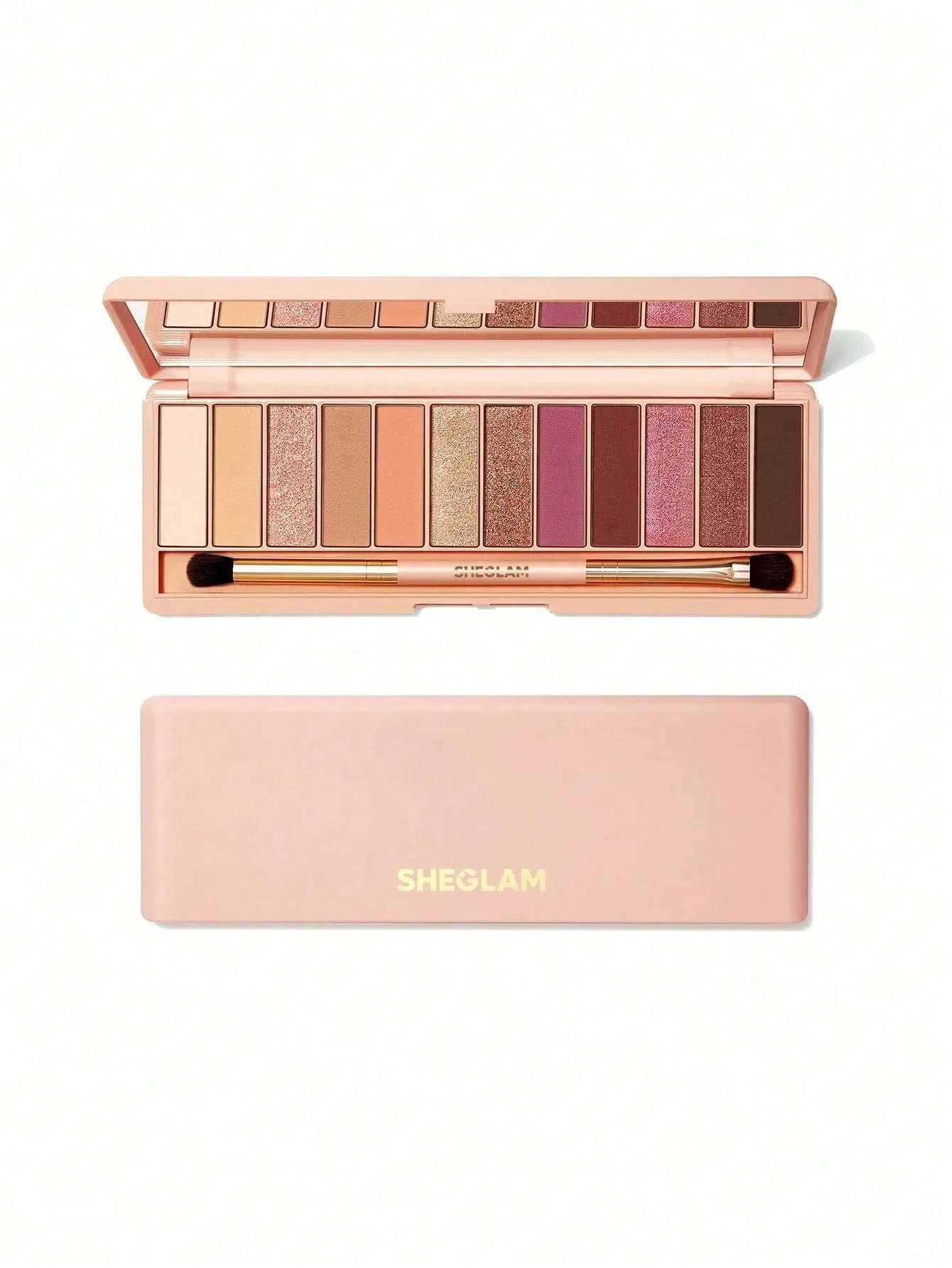 SHEGLAM Berry Palette 12-Color Matte Eyeshadow Palette Satin Metallic Pearlescent High Pigment Soft Smooth Eyeshadow Eye Makeup Cosmetics Black Friday Party Eyeshadow