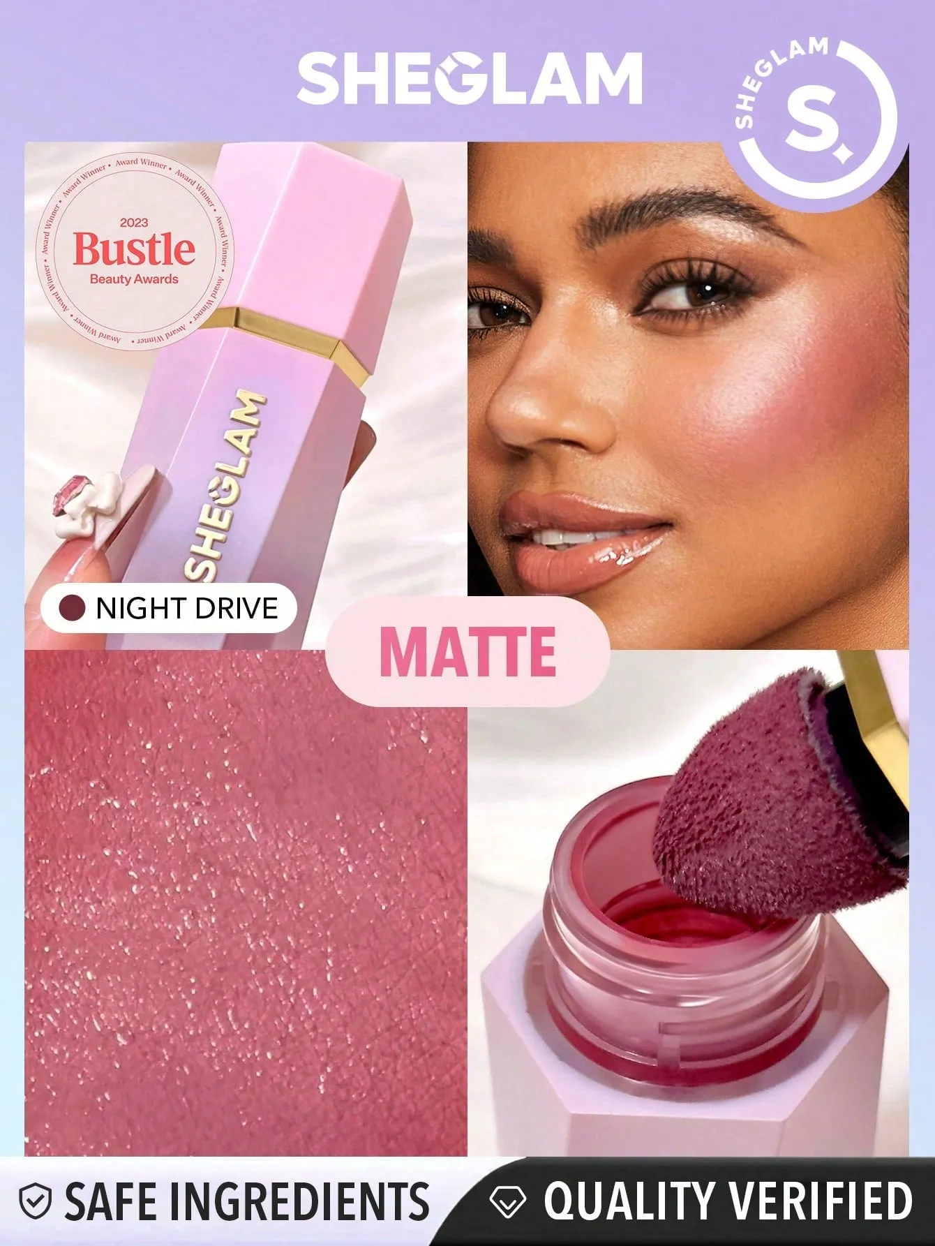 SHEGLAM Color Bloom Liquid Blush Matte Finish-Love Cake 