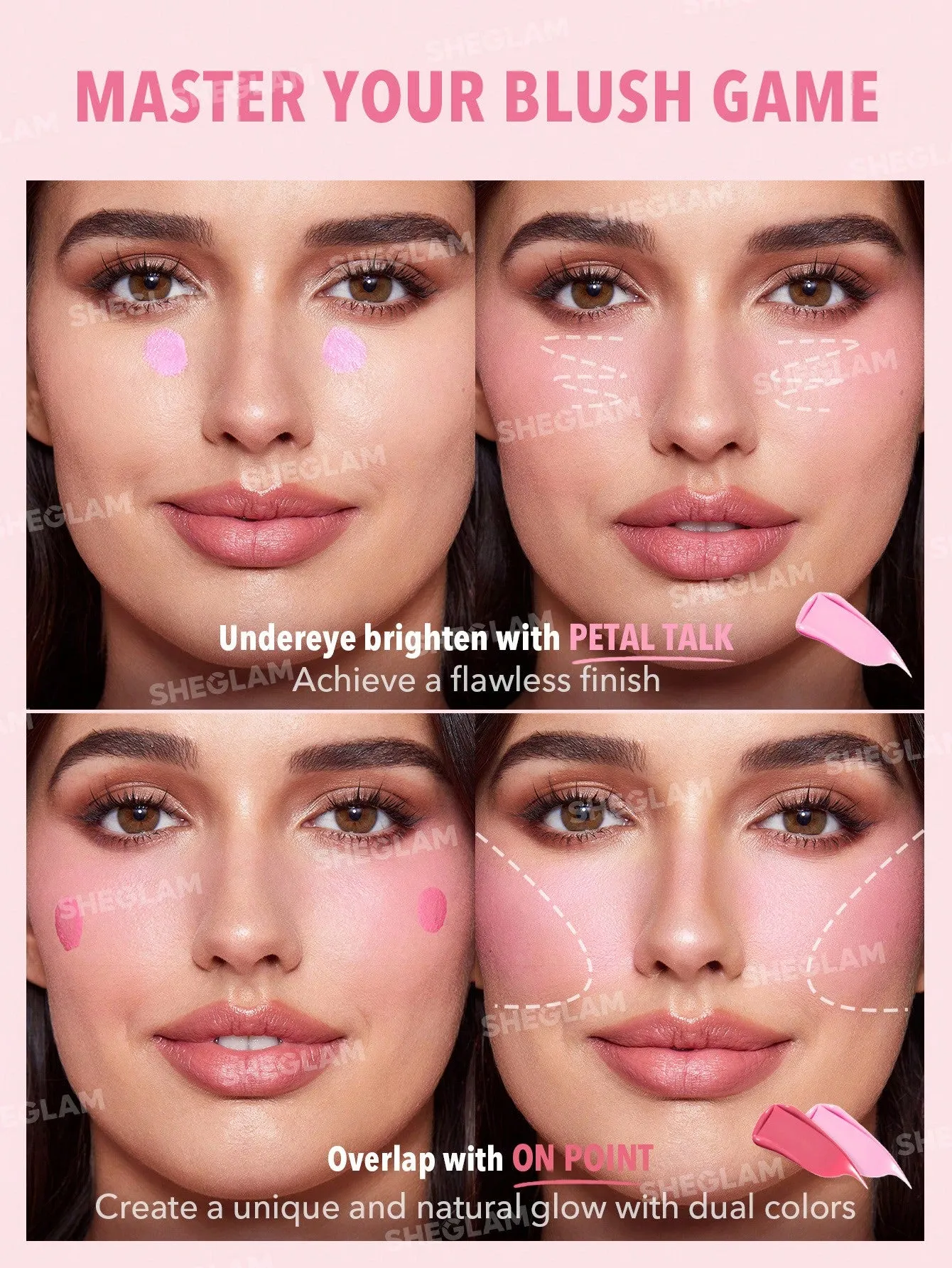 SHEGLAM Color Bloom Liquid Blush Matte Finish-Love Cake 