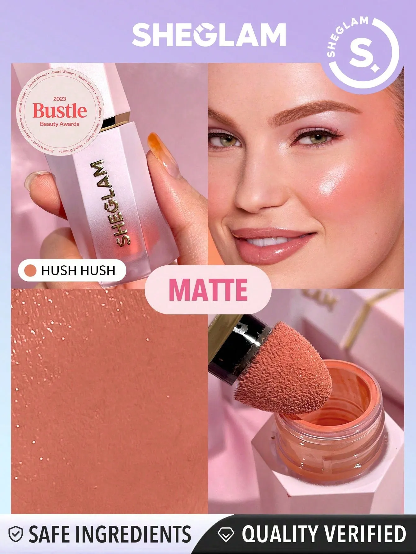 SHEGLAM Color Bloom Liquid Blush Matte Finish-Love Cake 