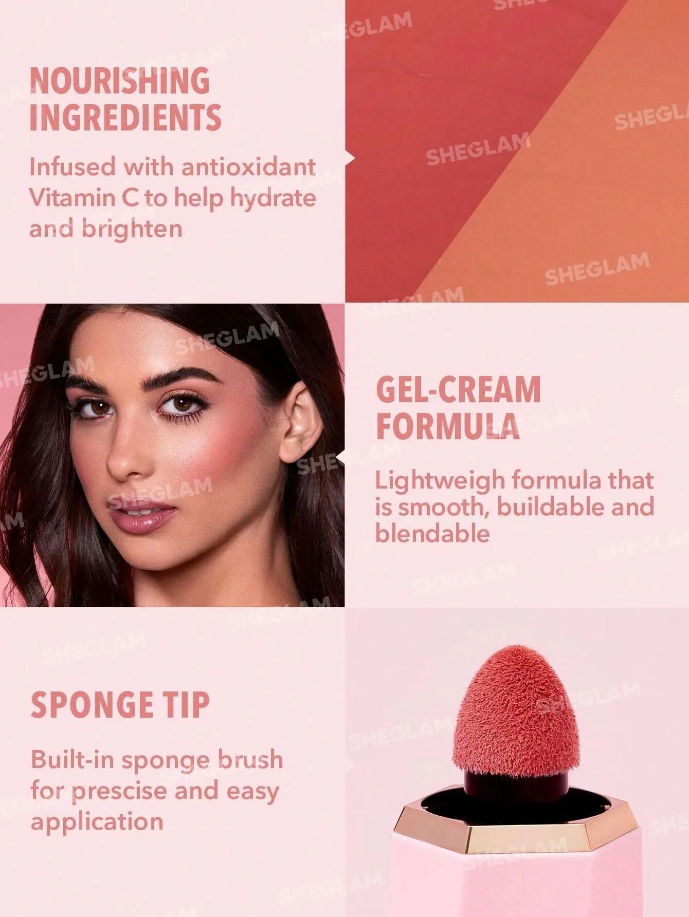 SHEGLAM Color Bloom Liquid Blush Matte Finish-Love Cake 