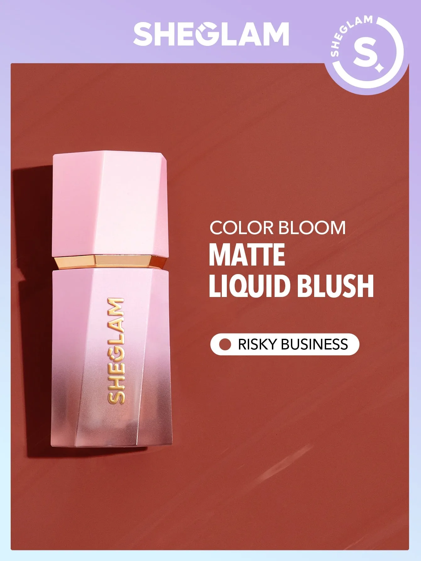 SHEGLAM Color Bloom Liquid Blush Matte Finish-Love Cake 