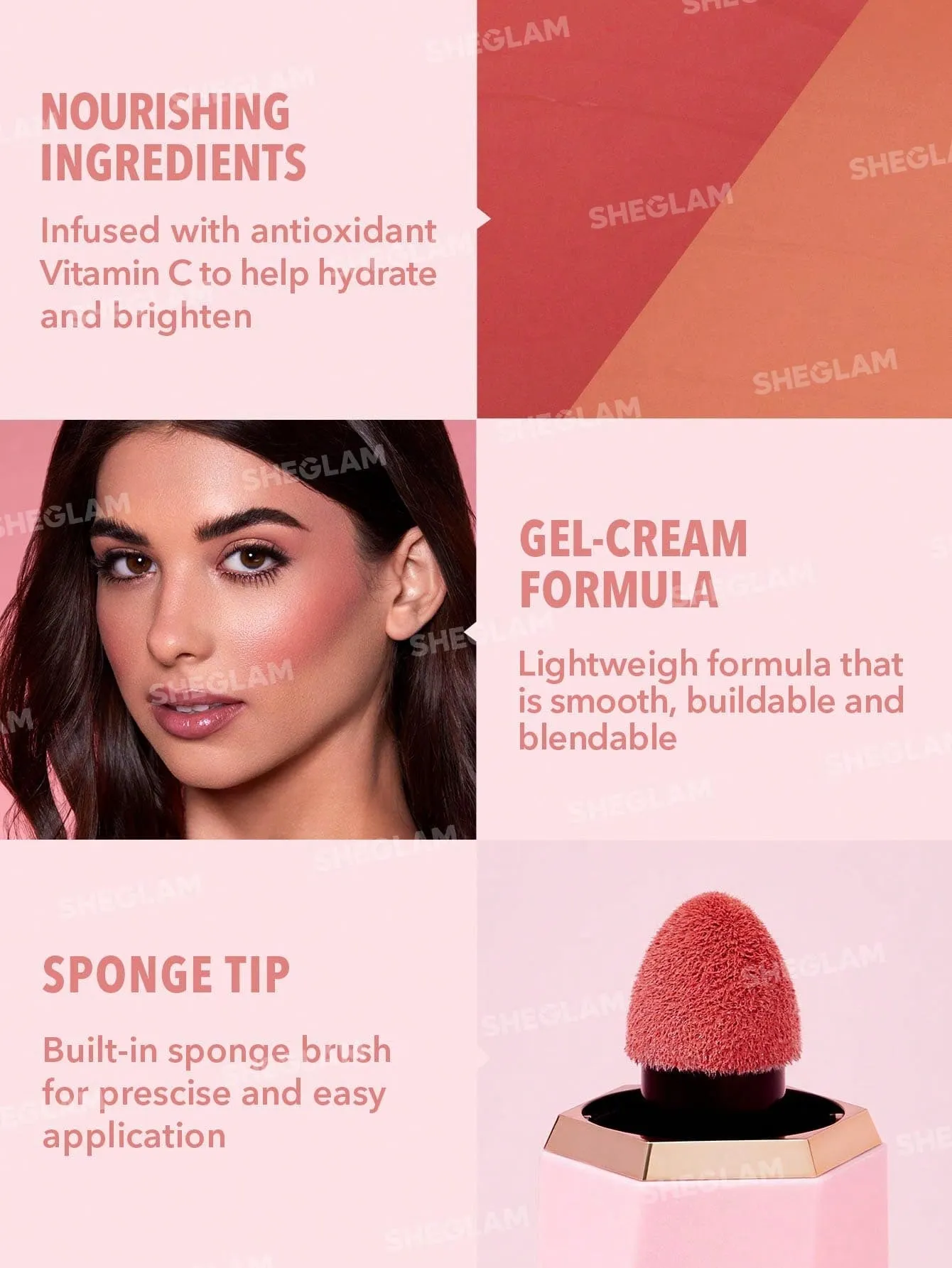 SHEGLAM Color Bloom Liquid Blush Matte Finish-Love Cake 
