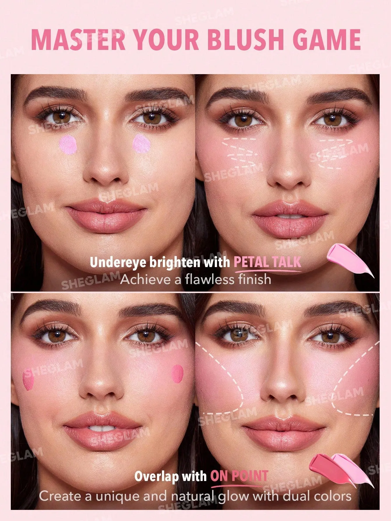 SHEGLAM Color Bloom Liquid Blush Matte Finish-Love Cake 