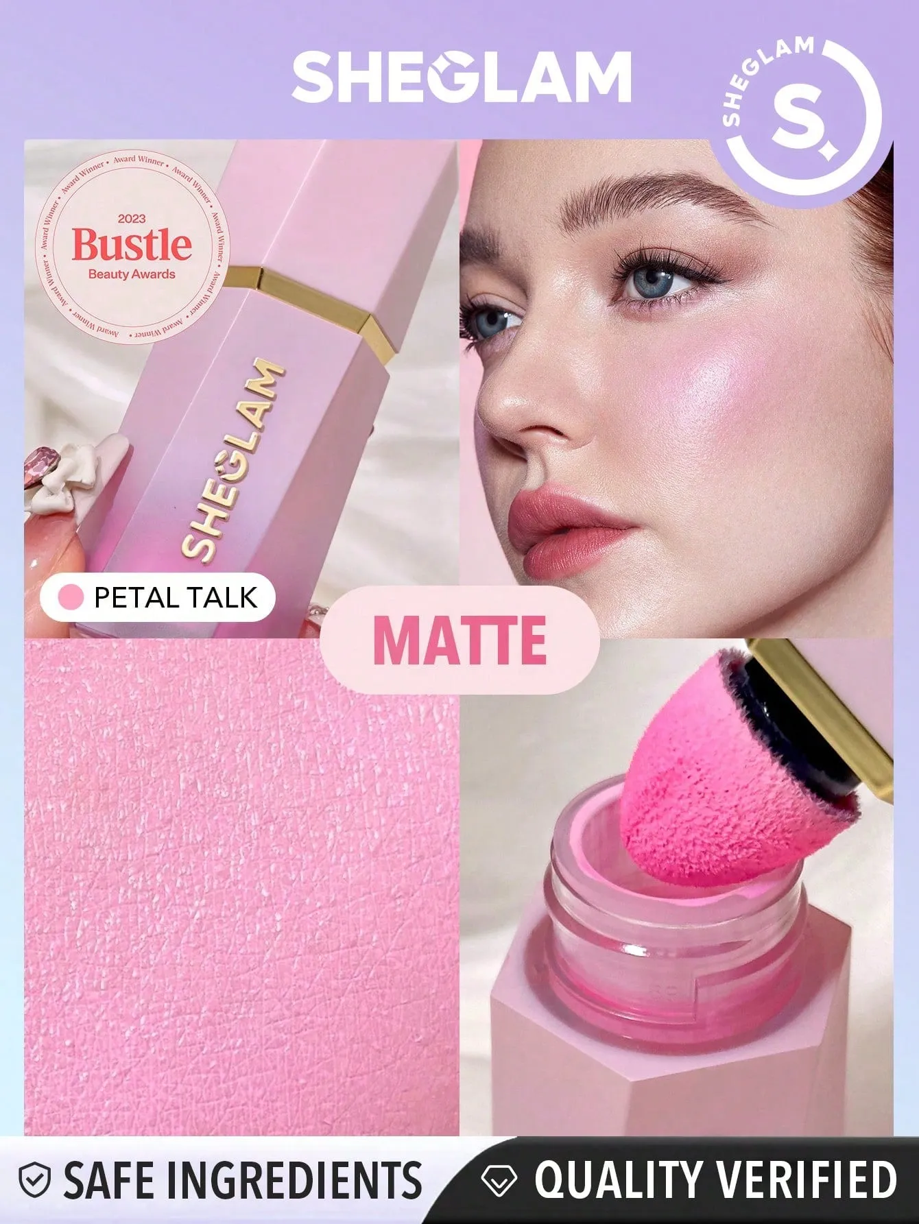 SHEGLAM Color Bloom Liquid Blush Matte Finish-Love Cake 
