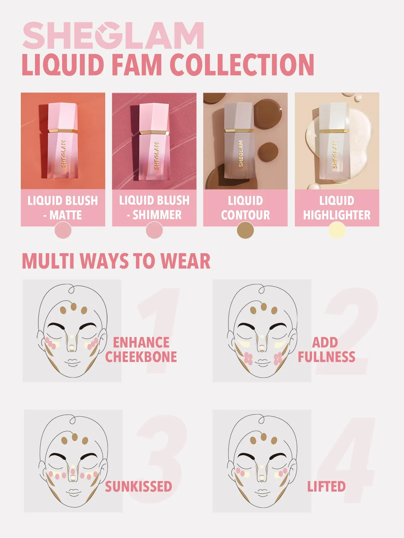 SHEGLAM Color Bloom Liquid Blush Matte Finish-Love Cake 