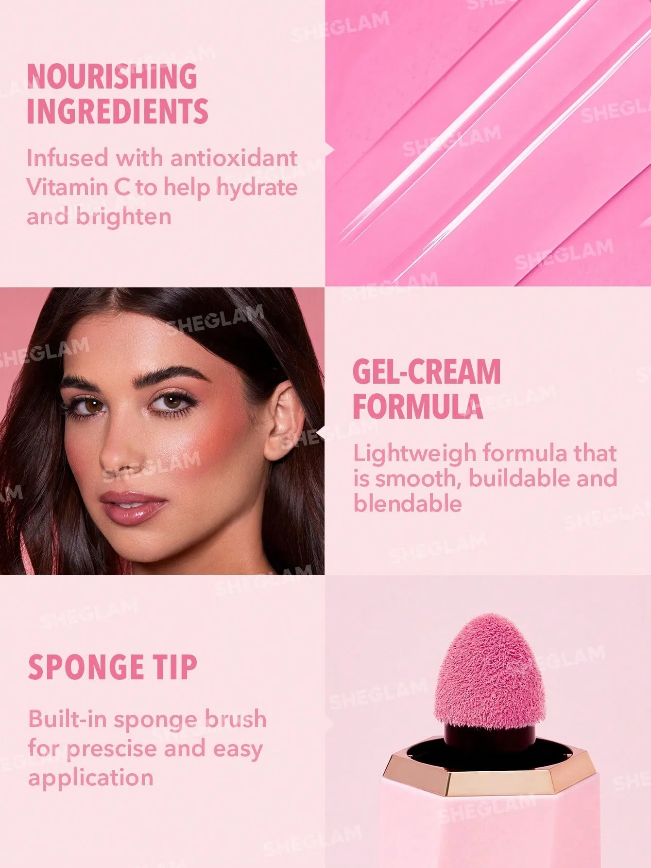 SHEGLAM Color Bloom Liquid Blush Matte Finish-Love Cake 