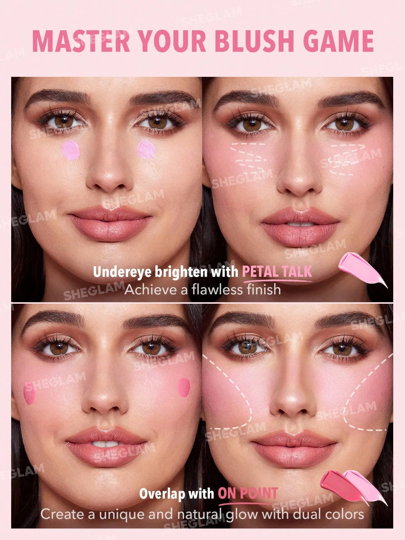 SHEGLAM Color Bloom Liquid Blush Matte Finish-Love Cake 