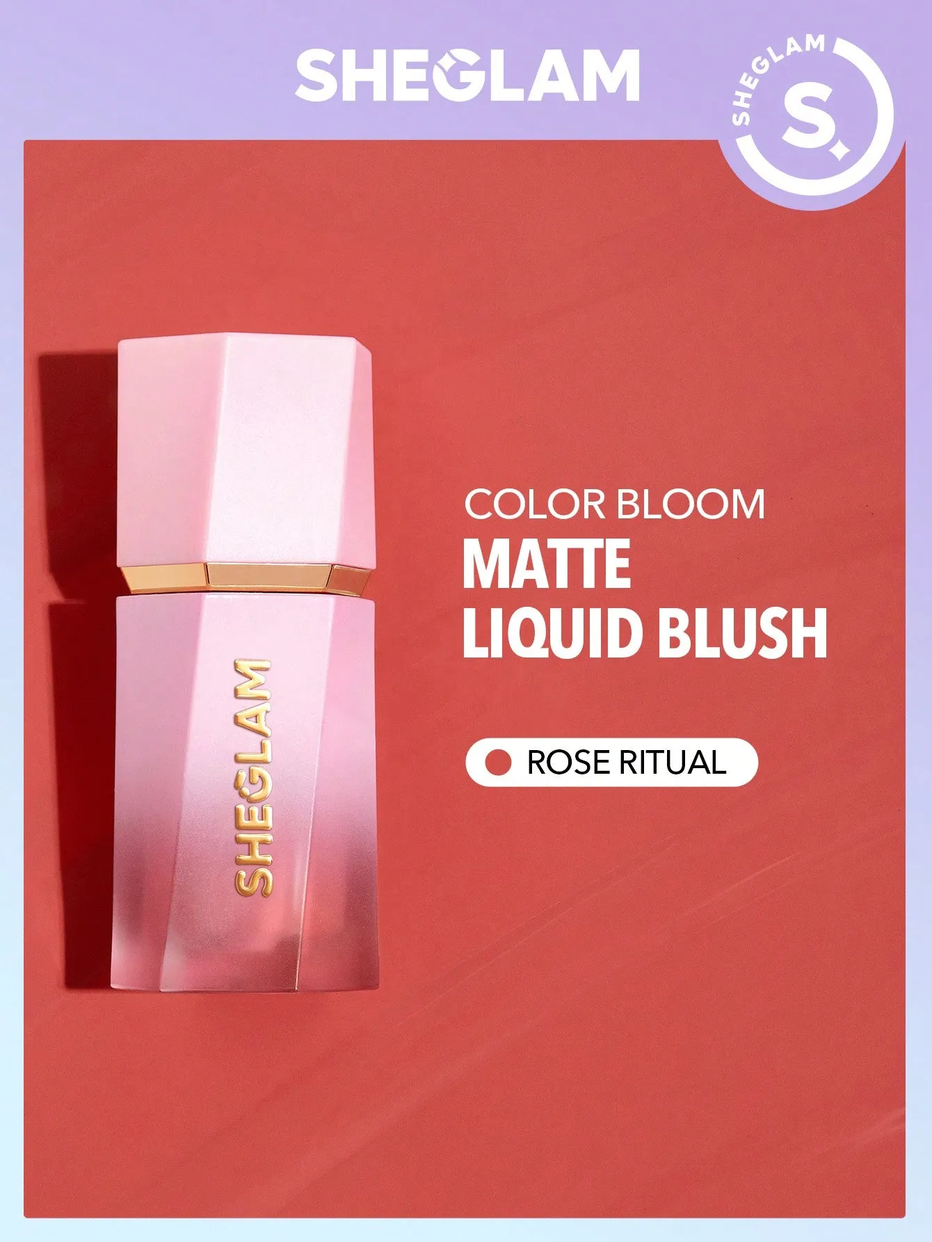 SHEGLAM Color Bloom Liquid Blush Matte Finish-Love Cake 