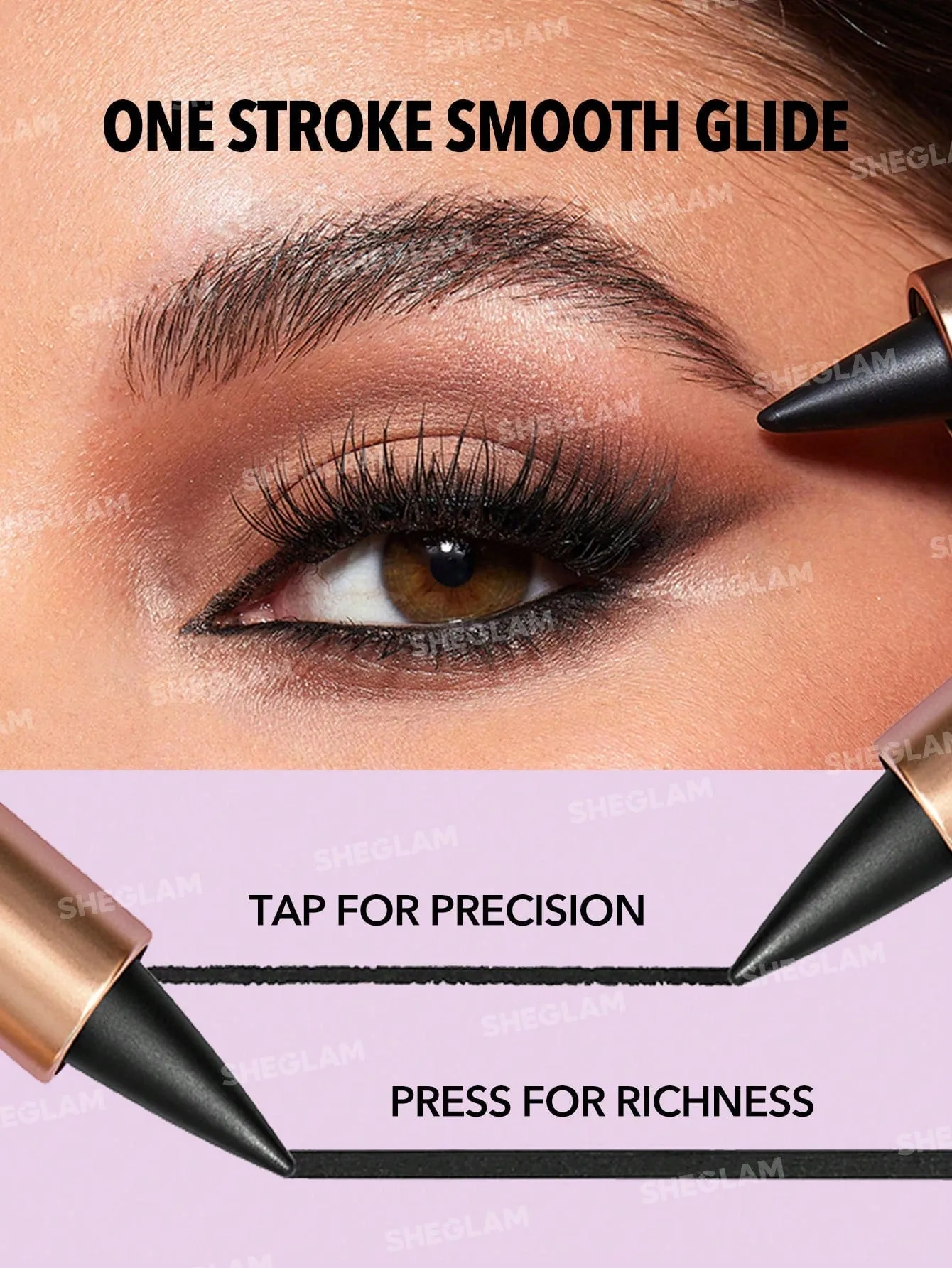 SHEGLAM EZ Glide Matte Eyeliner Pencil Highly Pigmented Black Smoky Eyes
