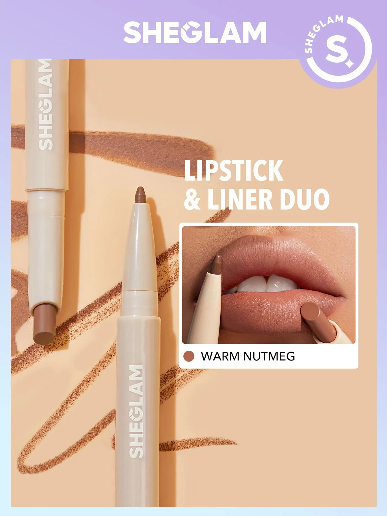 SHEGLAM Glam 101 Lipstick Liner Duo Macaron