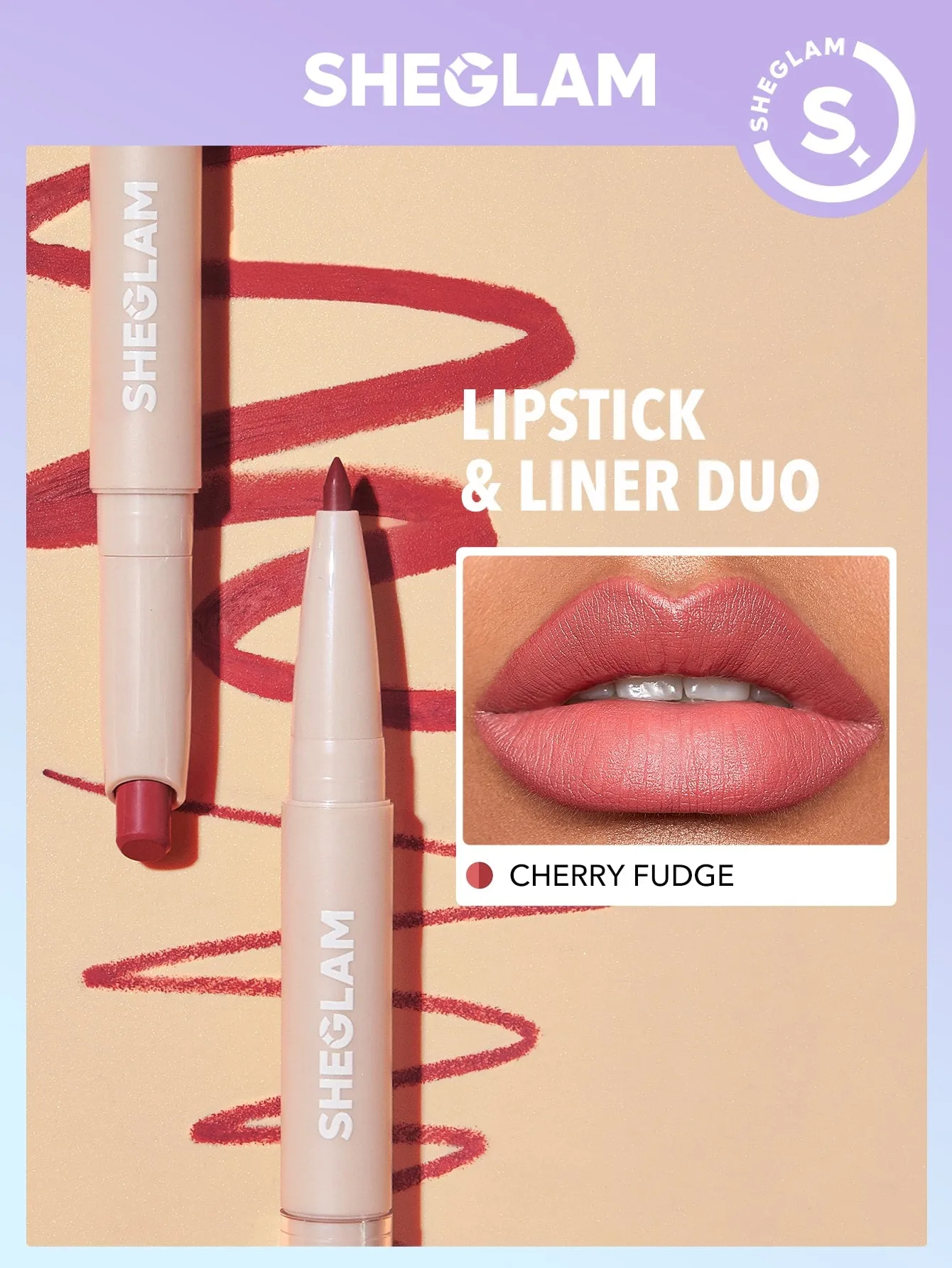 SHEGLAM Glam 101 Lipstick Liner Duo Macaron