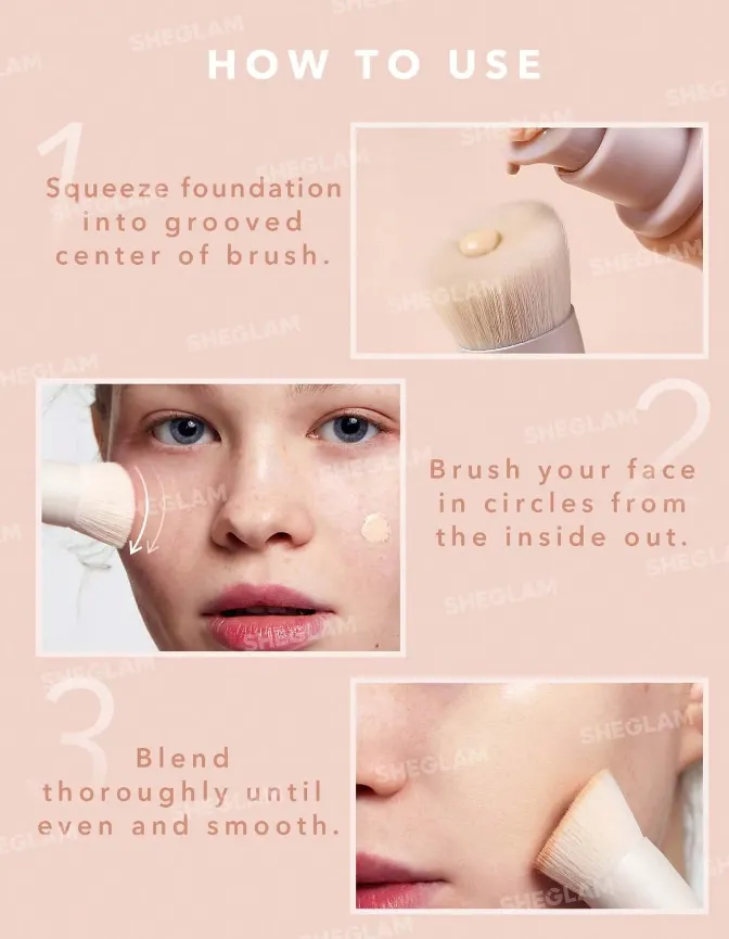 Sheglam Skinfinite Foundation Brush | شيكلام فرشاة كريم الاساس فاونديشن