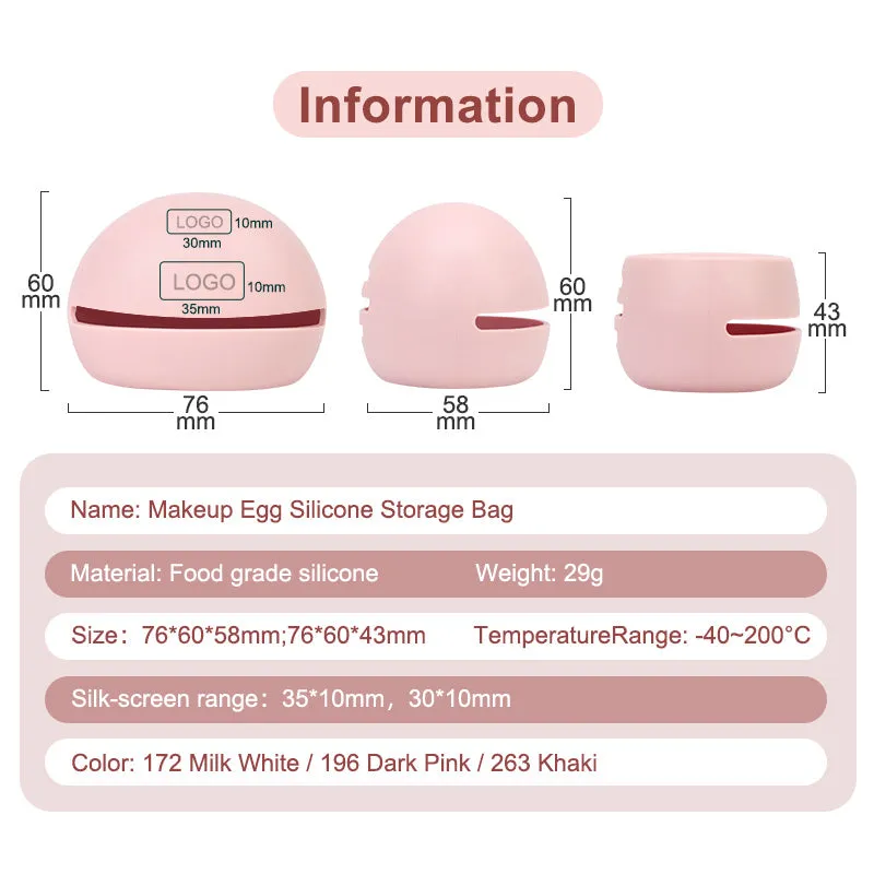 Silicone Make Up Beauty Blender Case