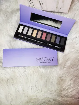Smoky 10 color eyeshadow palette (Purple cover)