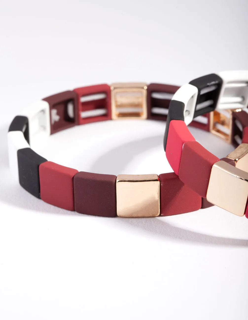 Square Metal Bracelet Pack