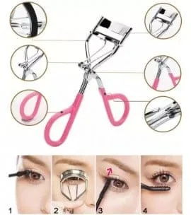 Stainless Steel Handle Eyelashes Curling Clip