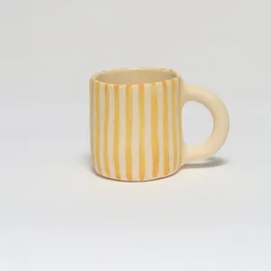 Striped Mug - Yellow