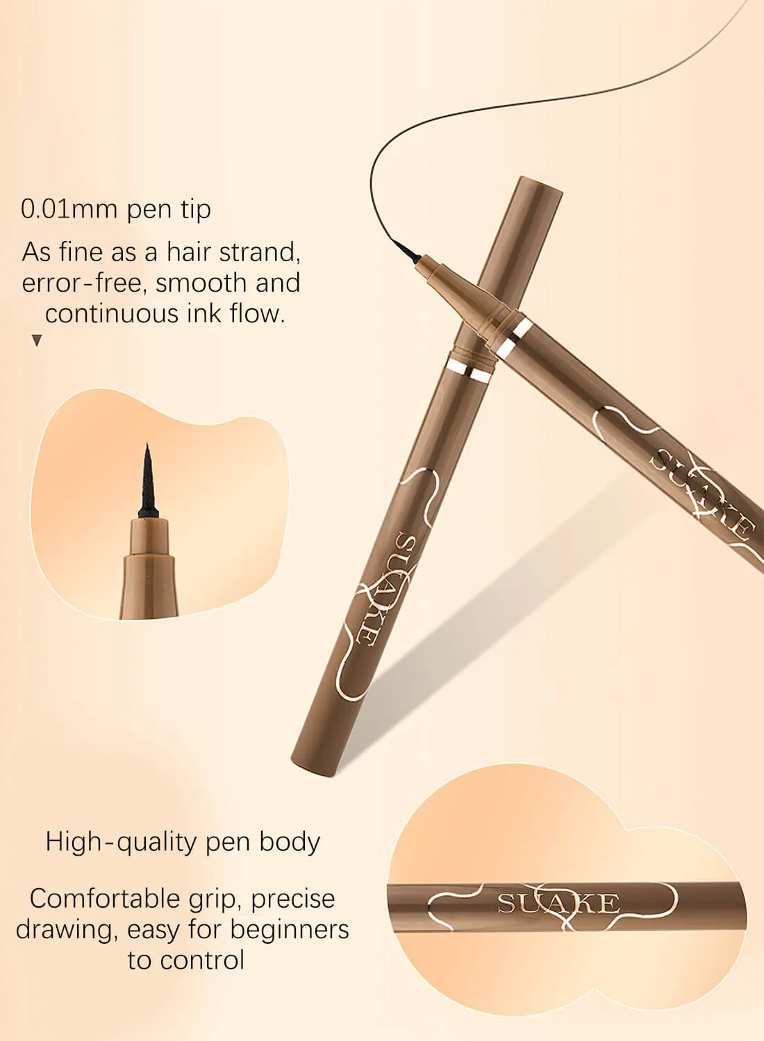 SUAKE Liquid Eyeliner Quick Drying