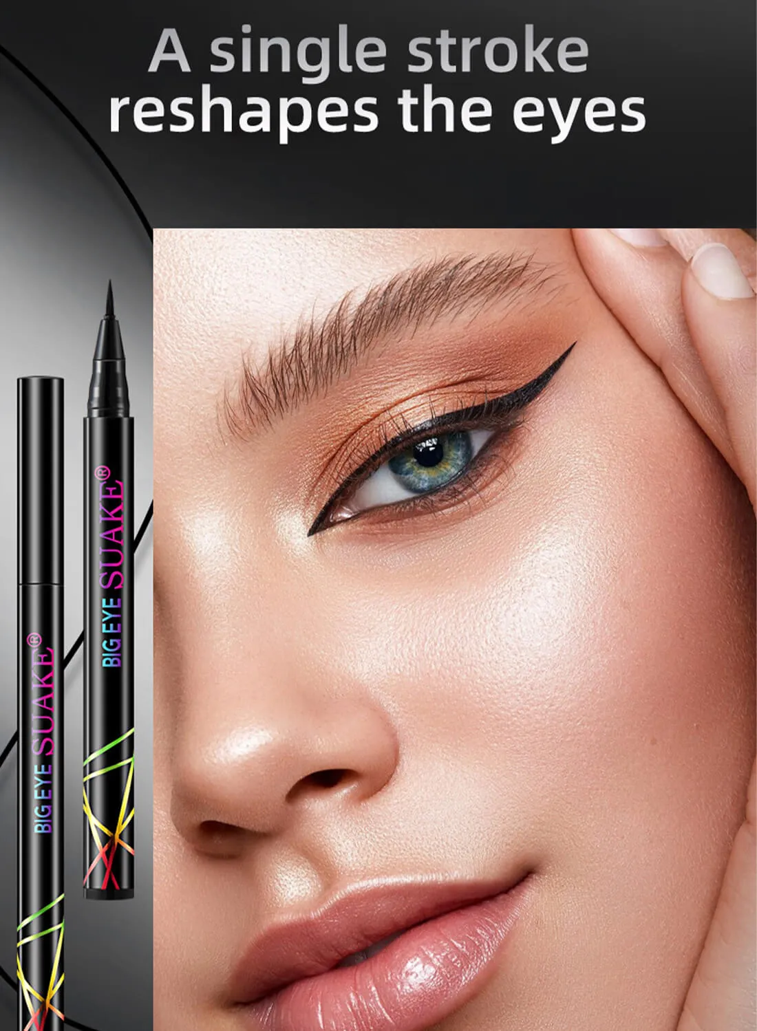 SUAKE Liquid Eyeliner with Precise Ultra Fine Felt Tip