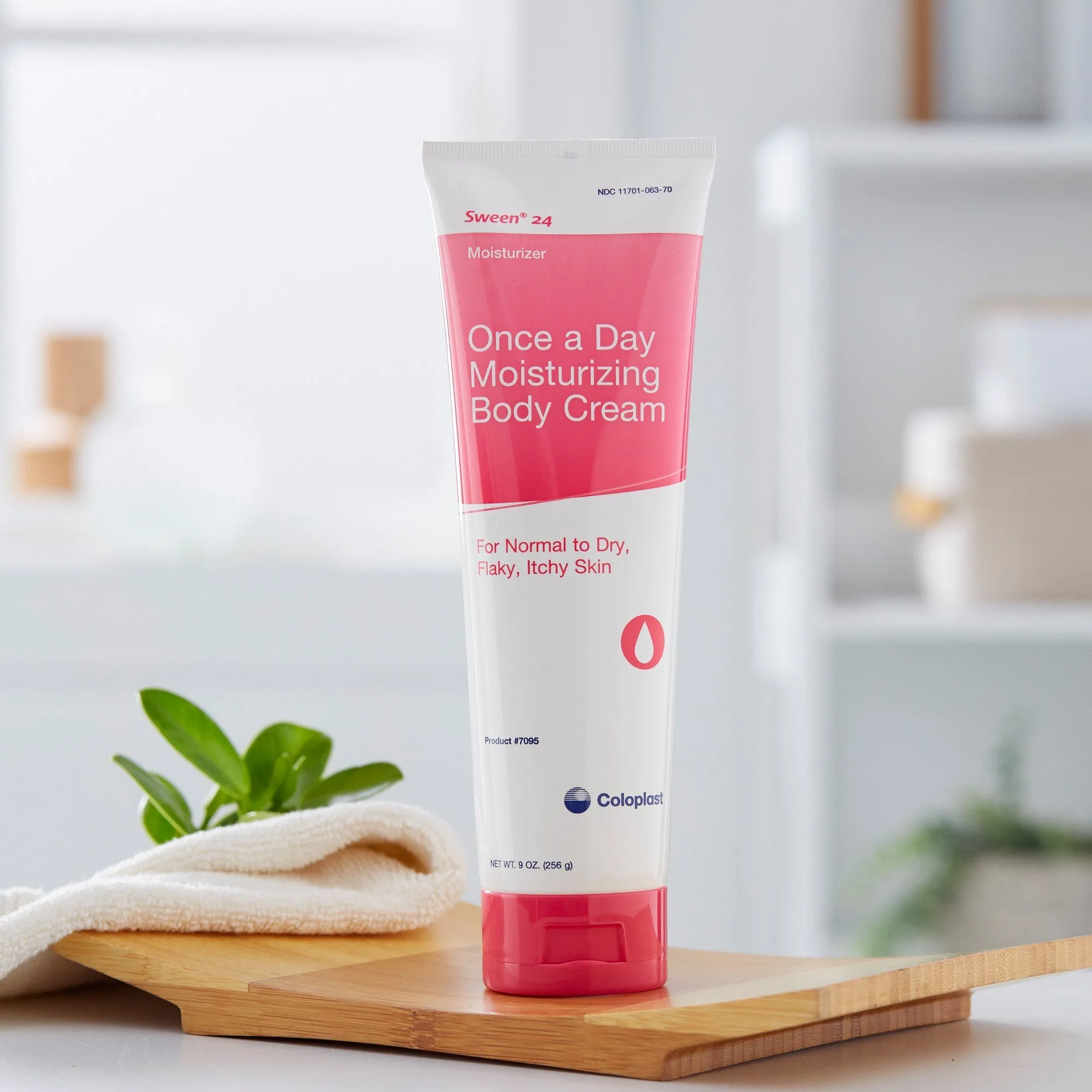 Sween 24 Hand and Body Moisturizer, 6% Dimethicone, Unscented Cream, 9 oz Tube