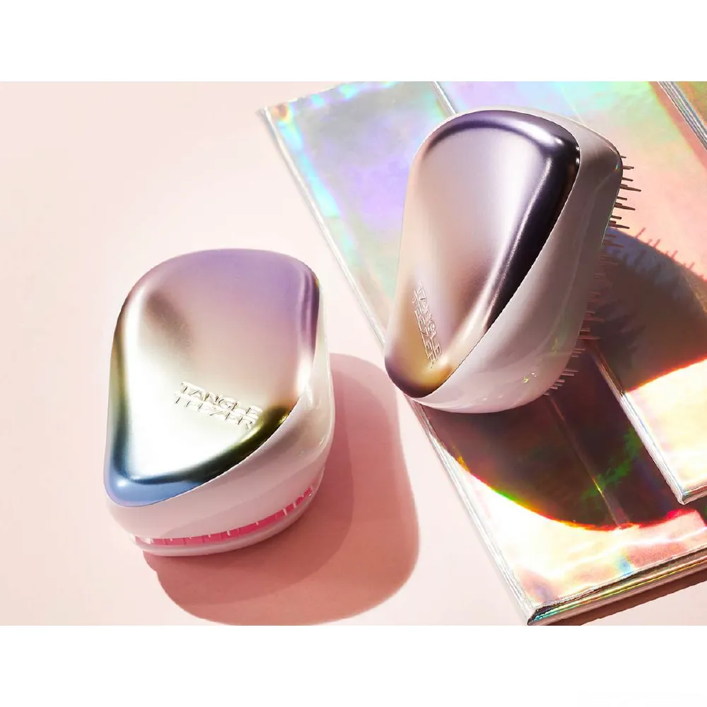 TANGLE TEEZER COMPACT PEARLESCENT CHROME