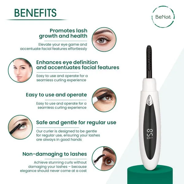 TEEK - White Electric Eyelash Curler