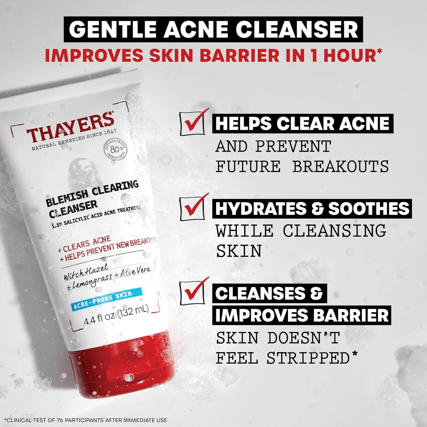 Thayers - Blemish Clearing Face Cleanser with 1.5% Salicylic Acid - 132ml