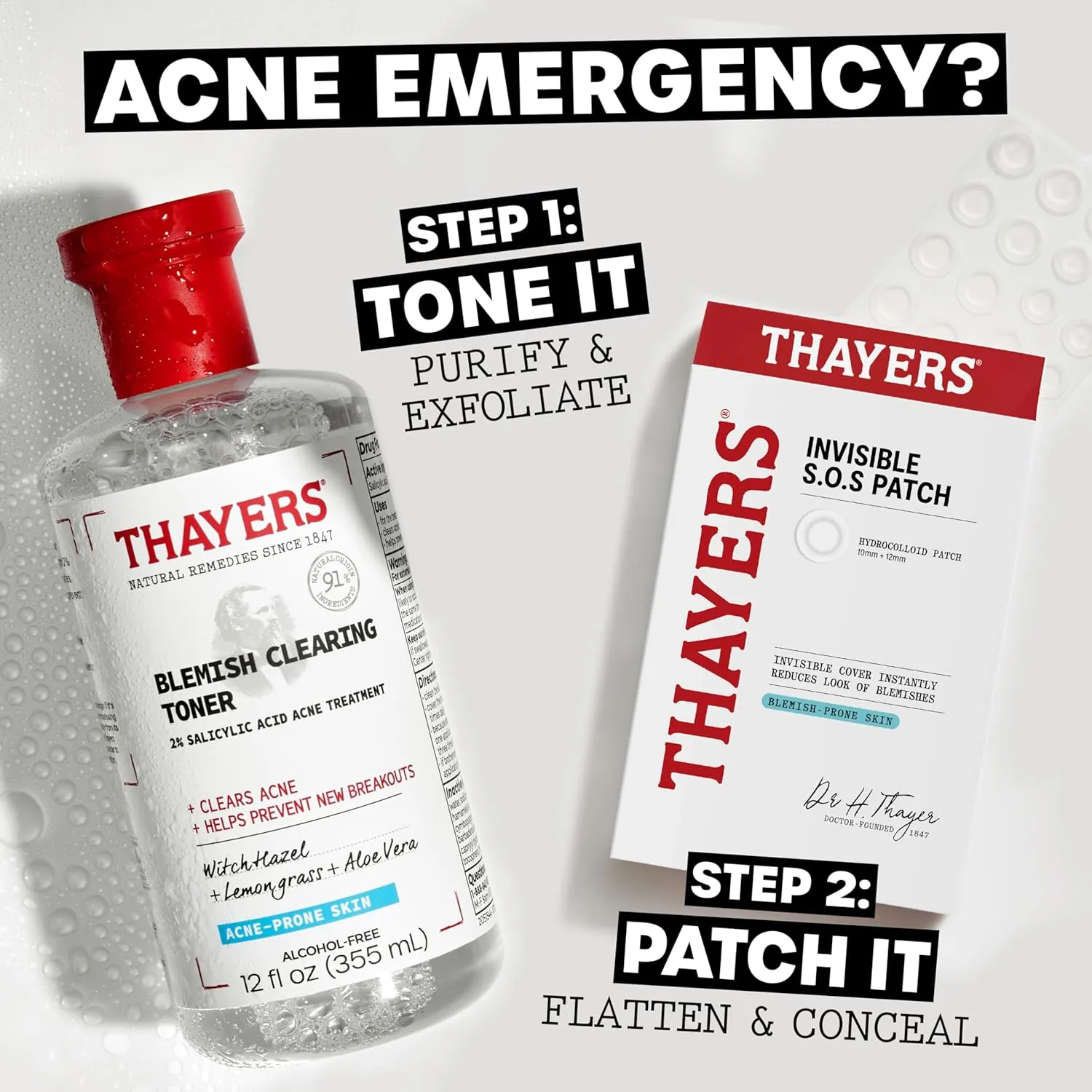 Thayers - Blemish Clearing Salicylic Acid Toner, Acne Treatment - 355ml