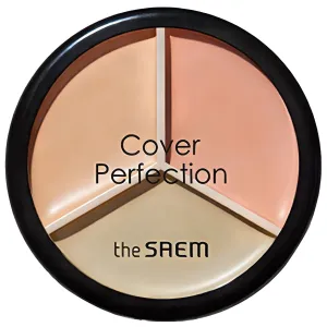The Saem Cover Perfection Triple Pot Concealer, 01 Correct Beige, 1pc - Concealer - 🏆 #29 - Beauty - Best of December