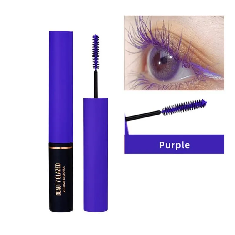 Traci K BEAUTY GLAZED 3D Mascara Lengthening Black Lash Eyelash Extension Eye Lashes Brush Beauty Makeup Long-wearing Colorful  Mascara