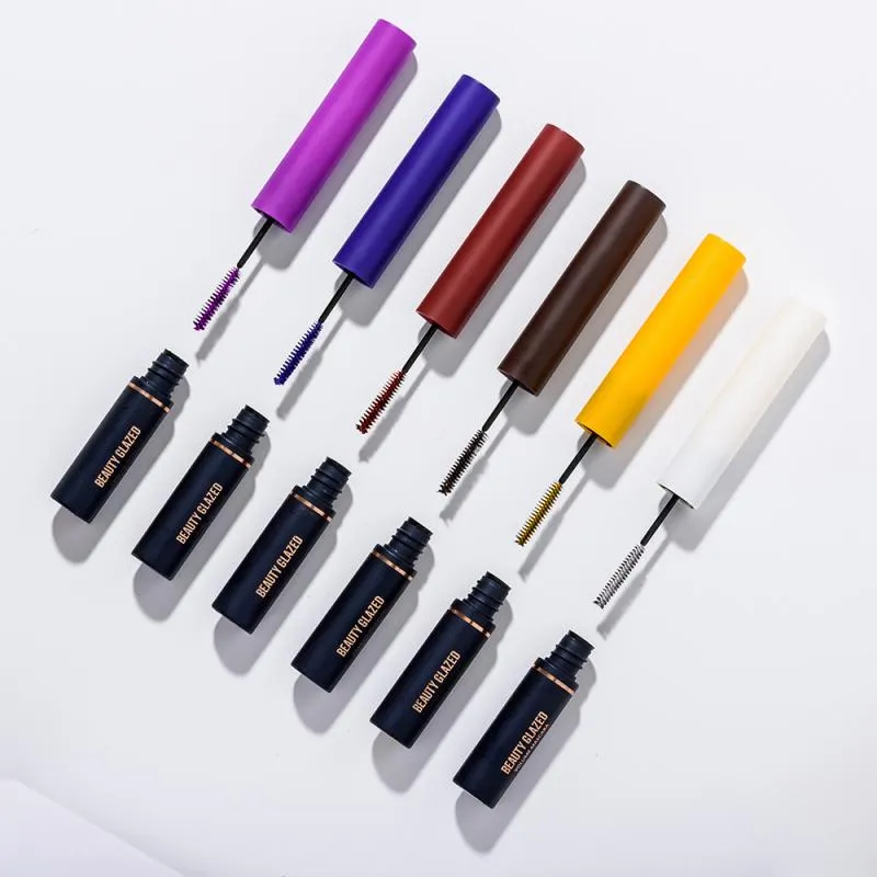 Traci K BEAUTY GLAZED 3D Mascara Lengthening Black Lash Eyelash Extension Eye Lashes Brush Beauty Makeup Long-wearing Colorful  Mascara