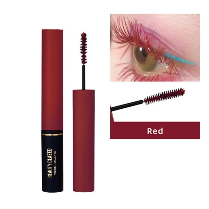 Traci K BEAUTY GLAZED 3D Mascara Lengthening Black Lash Eyelash Extension Eye Lashes Brush Beauty Makeup Long-wearing Colorful  Mascara