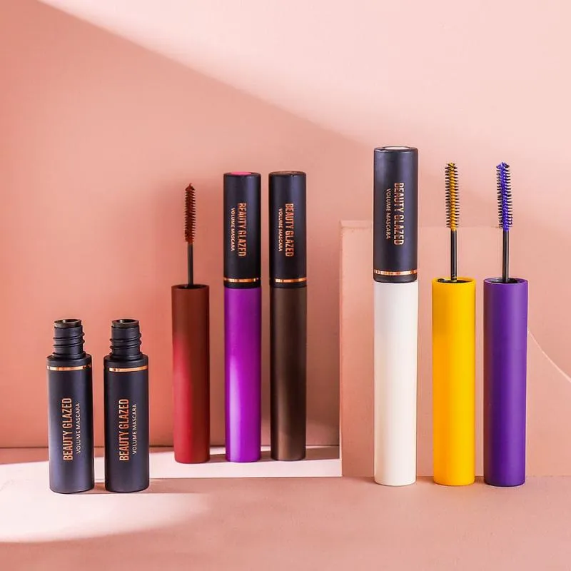 Traci K BEAUTY GLAZED 3D Mascara Lengthening Black Lash Eyelash Extension Eye Lashes Brush Beauty Makeup Long-wearing Colorful  Mascara