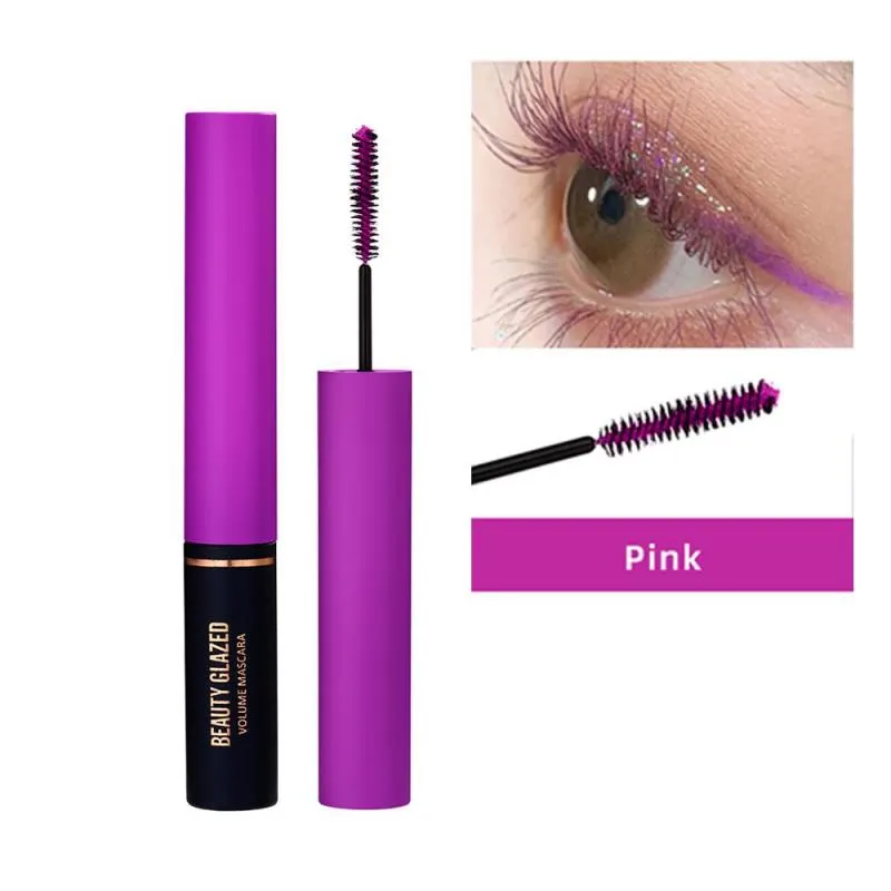 Traci K BEAUTY GLAZED 3D Mascara Lengthening Black Lash Eyelash Extension Eye Lashes Brush Beauty Makeup Long-wearing Colorful  Mascara