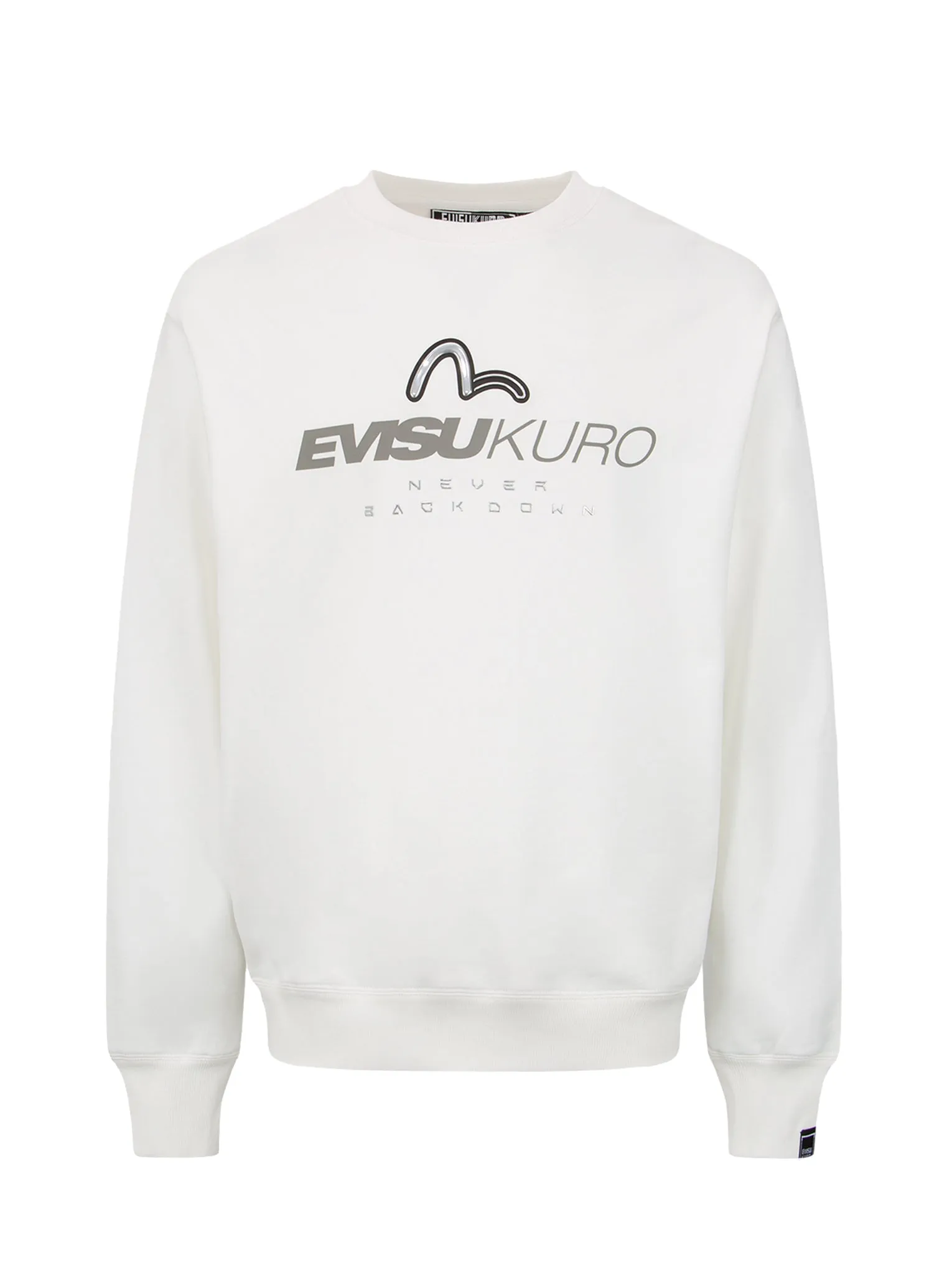 Transparent Seagull Badge Logo Print Sweatshirt