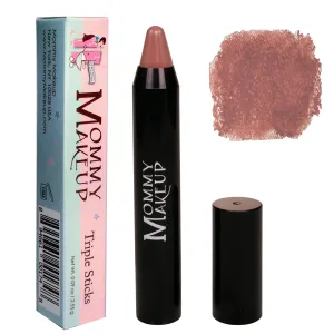 Triple Sticks Lipstick, Cream Blush, and Treatment in Bare Babe