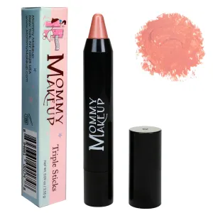 Triple Sticks Lipstick, Cream Blush, and Treatment in Riley Love