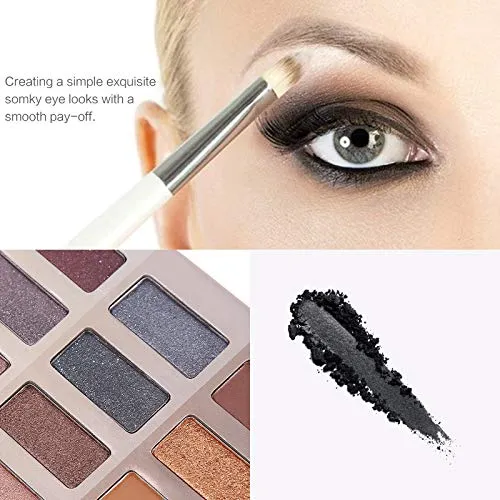UCANBE 60 Colors Naked Eyeshadow Palette   15Pcs Makeup Brush Set, All in One Nude Neutral Smokey Makeup Pallet with Brushes Tools, Pigmented Warm Matte Shimmer Powder Eye Shadows Cosmetic Halloween Beauty Kit