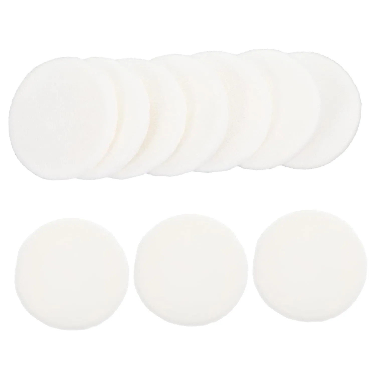 VALICLUD 10Pcs Cotton Makeup Powder Gentle Applicator Tools for Loose Powder for Womens Makeup Easy to Clean Portable for Daily Use and Special Occasions