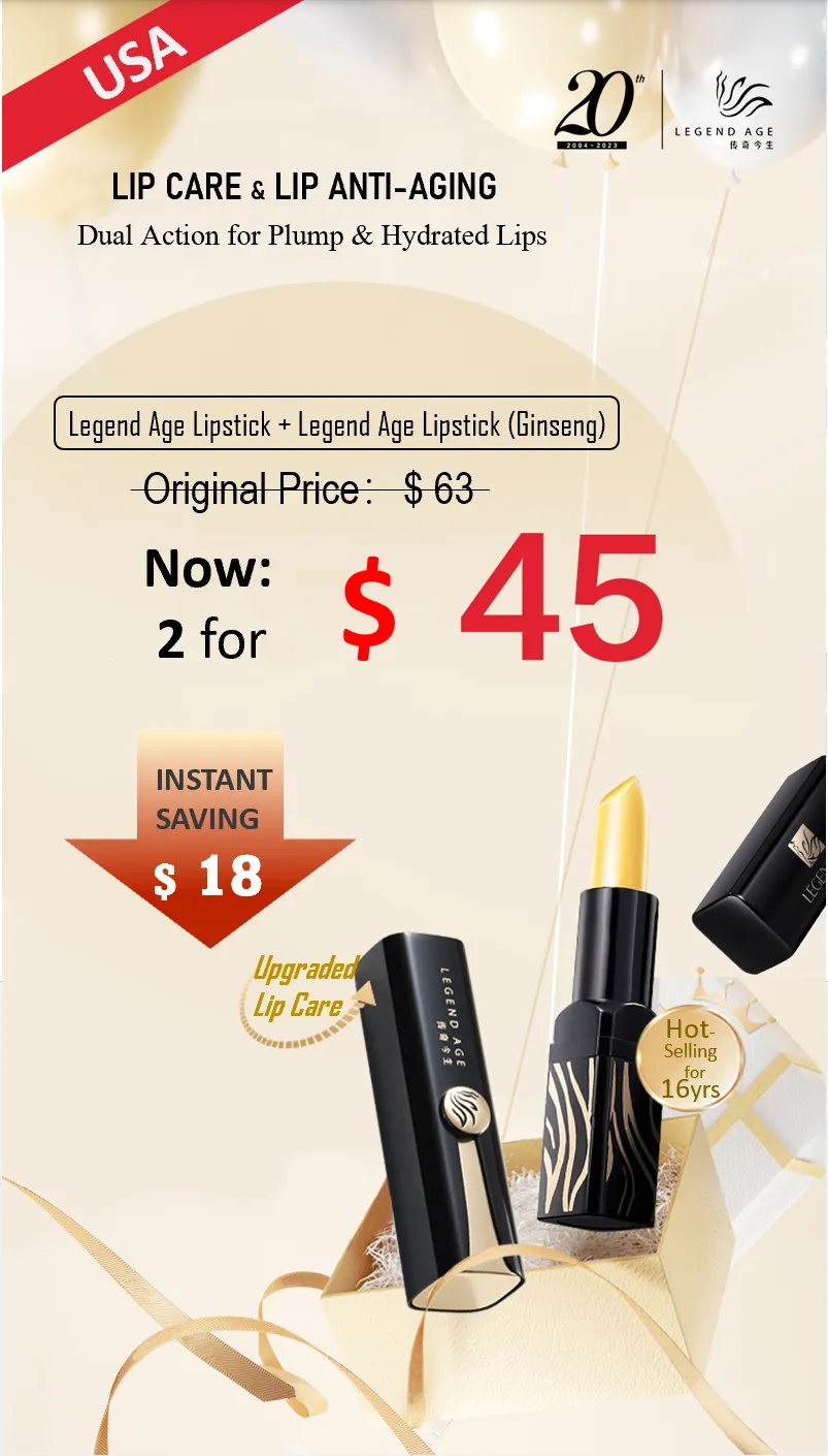 Value Sets: Legend Age Lipsticks & Lipsticks (Ginseng) sale | Lip Care | Lip Anti-aging |