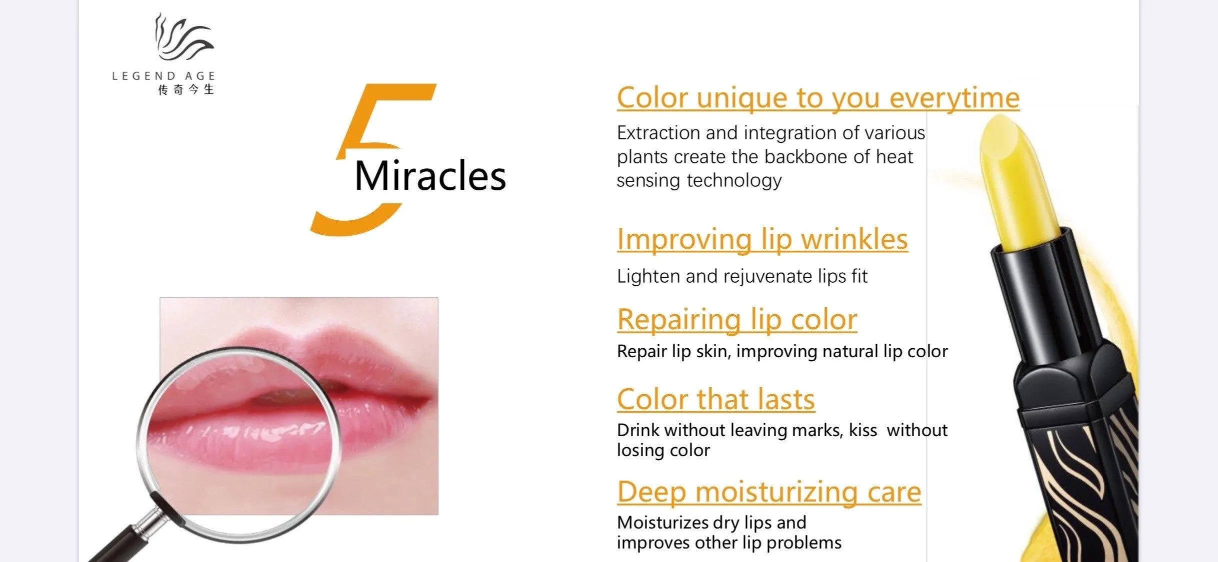 Value Sets: Legend Age Lipsticks & Lipsticks (Ginseng) sale | Lip Care | Lip Anti-aging |