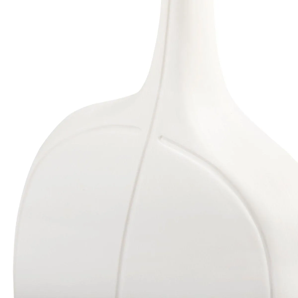 Vence Tall Vase / Blanc de Chine and Dark Amber