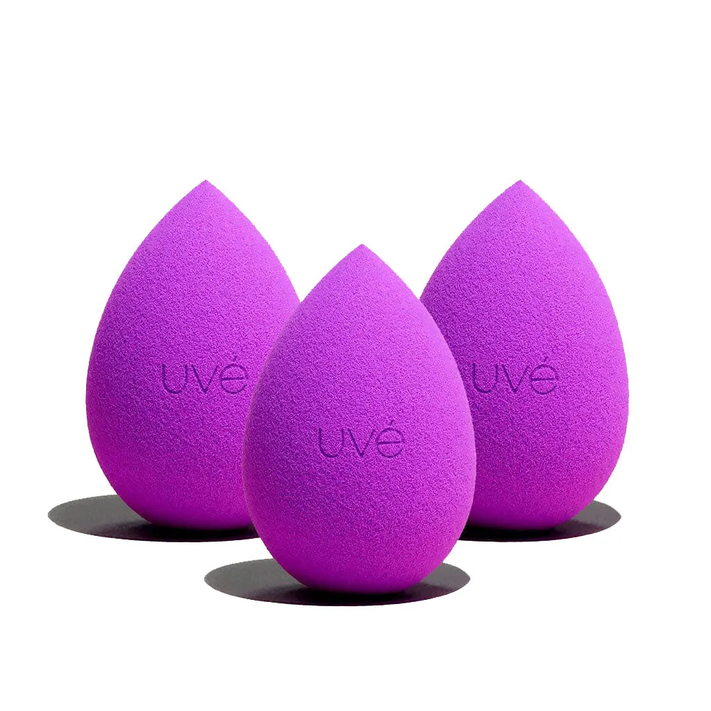 Violet Antimicrobial Makeup Sponge
