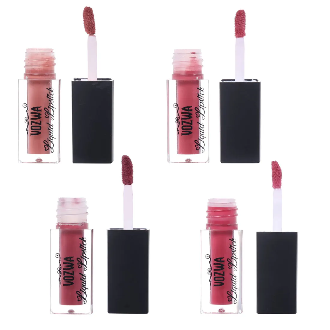 Vozwa Liquid Lipstick | Transfer-Proof | Long Lasting | Highly Pigmented (2 Pink shade   2 Nude shade)