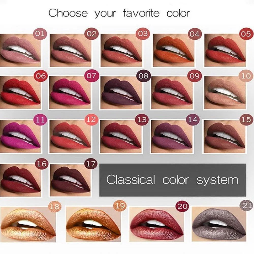 Waterproof Liquid Matte Lip Gloss