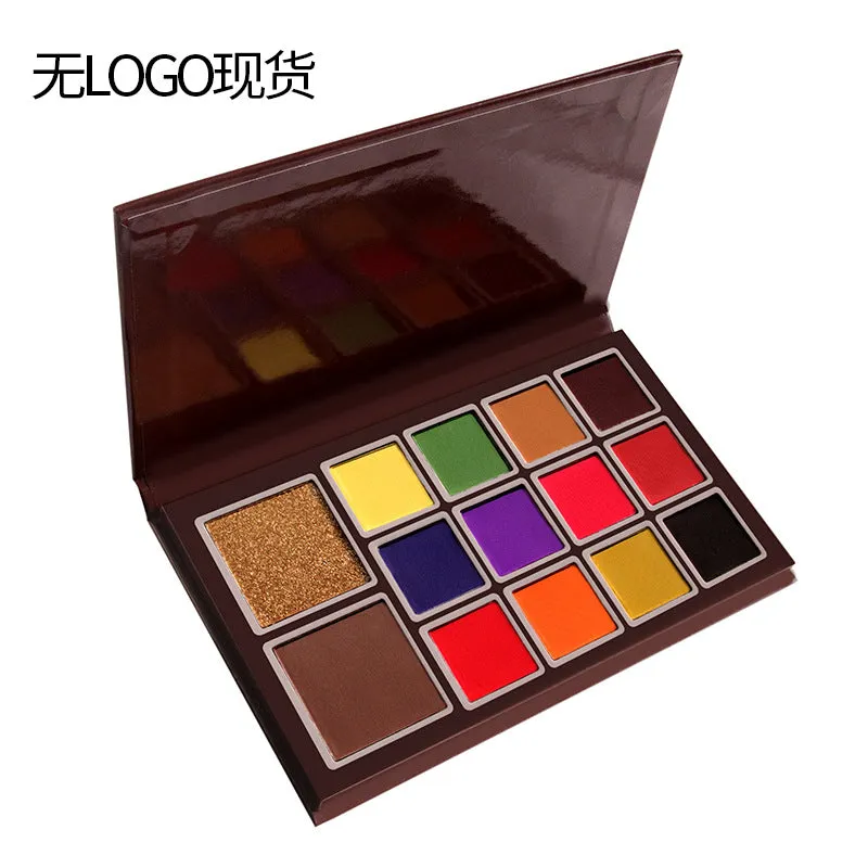 Wholesale 14-color pearlescent matte eyeshadow palette easy to color without dizziness JDC-EY-HongX003