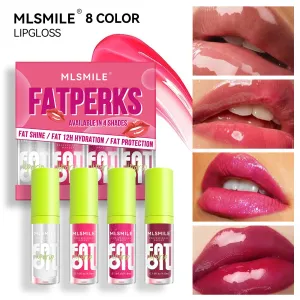 Wholesale 8-color Lip Balm Set Lip Oil Lip Glaze Mirror Lasting Pearlescent Lip Balm