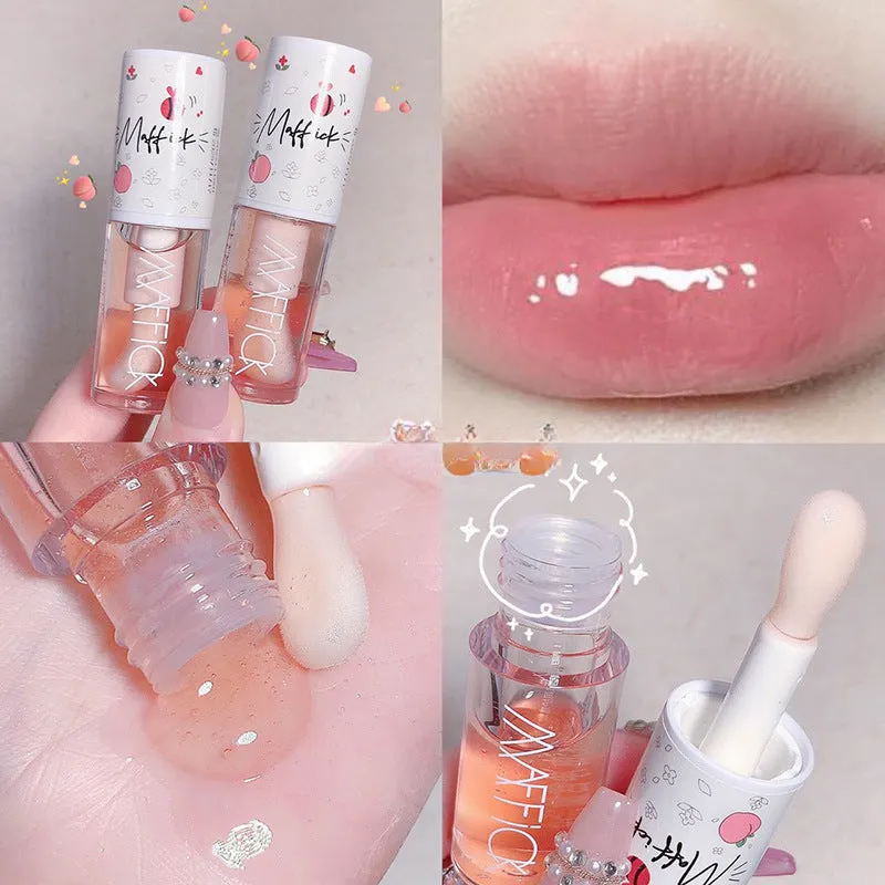 Wholesale Honey Lip Oil for Women Transparent Glass Lip Moisturizing